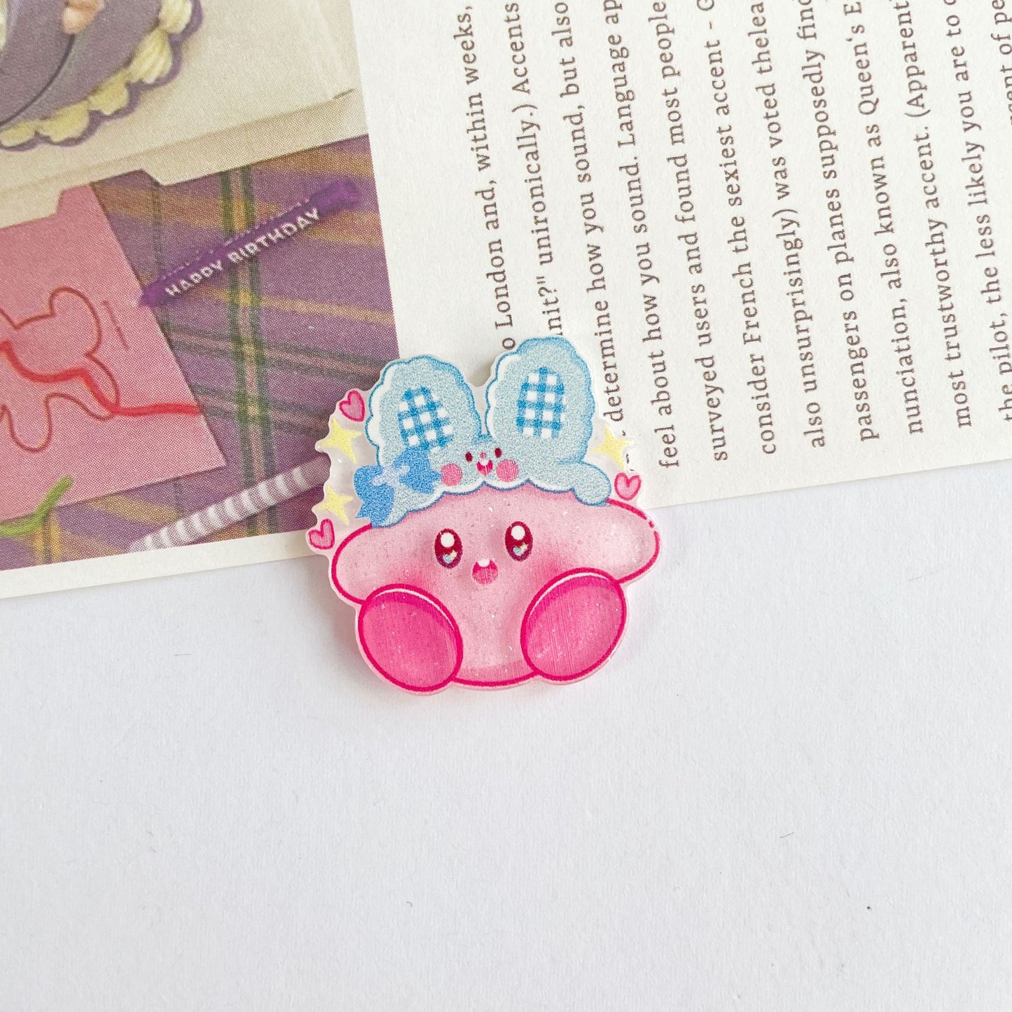 Kirby Acrylic Charm