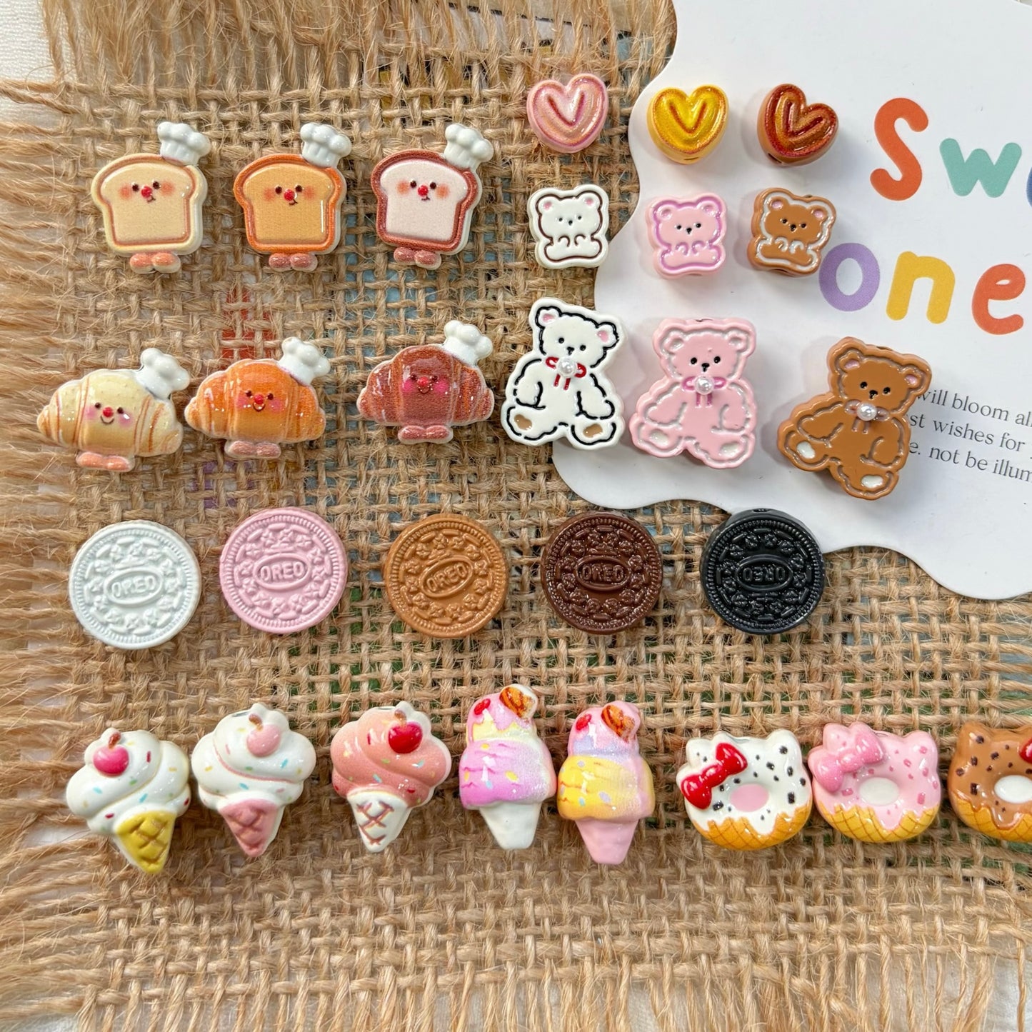 Cute Cookie Alloy Beads