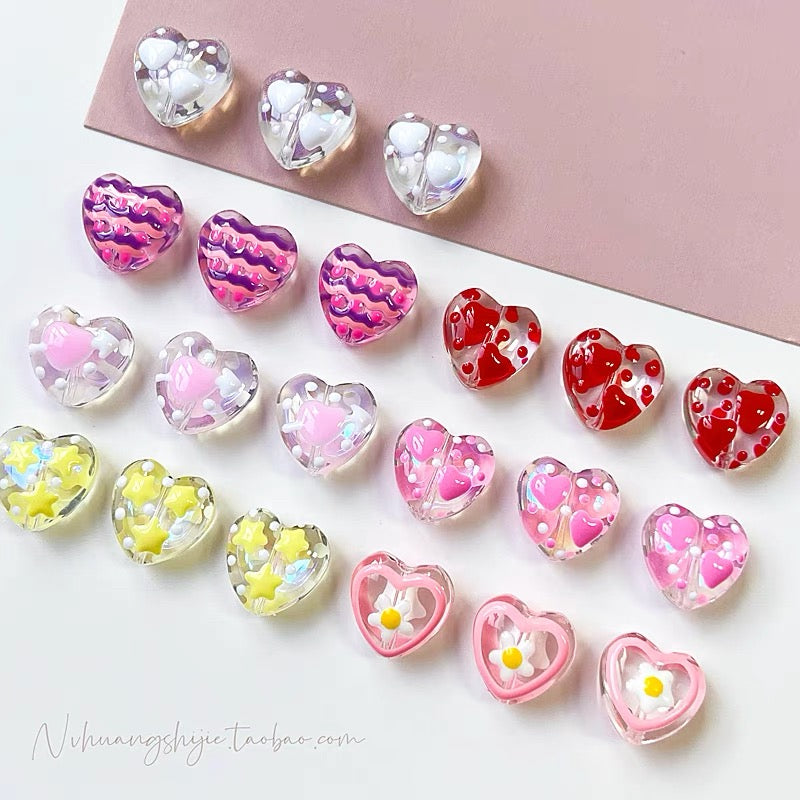 Hand-Painted Love Bead