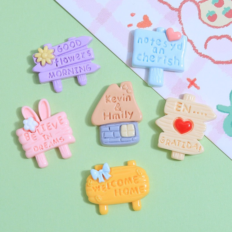 Cute Road Sign Charm