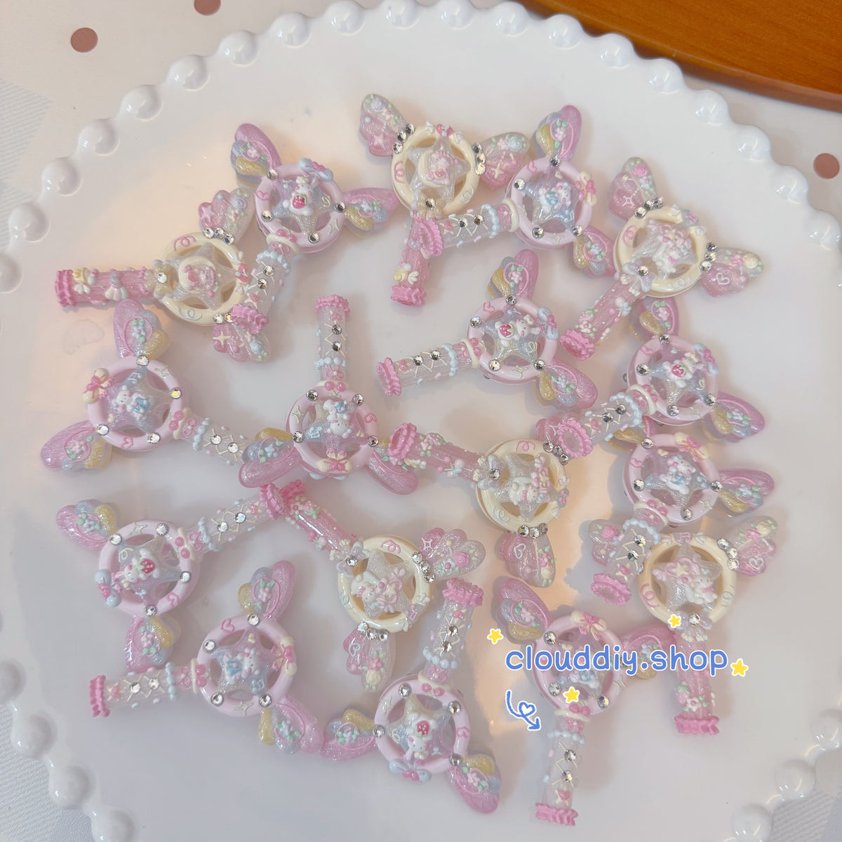 Irregular‑Shaped Hand‑Painted Macaron Beads