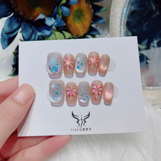 Fireworks Nail Art