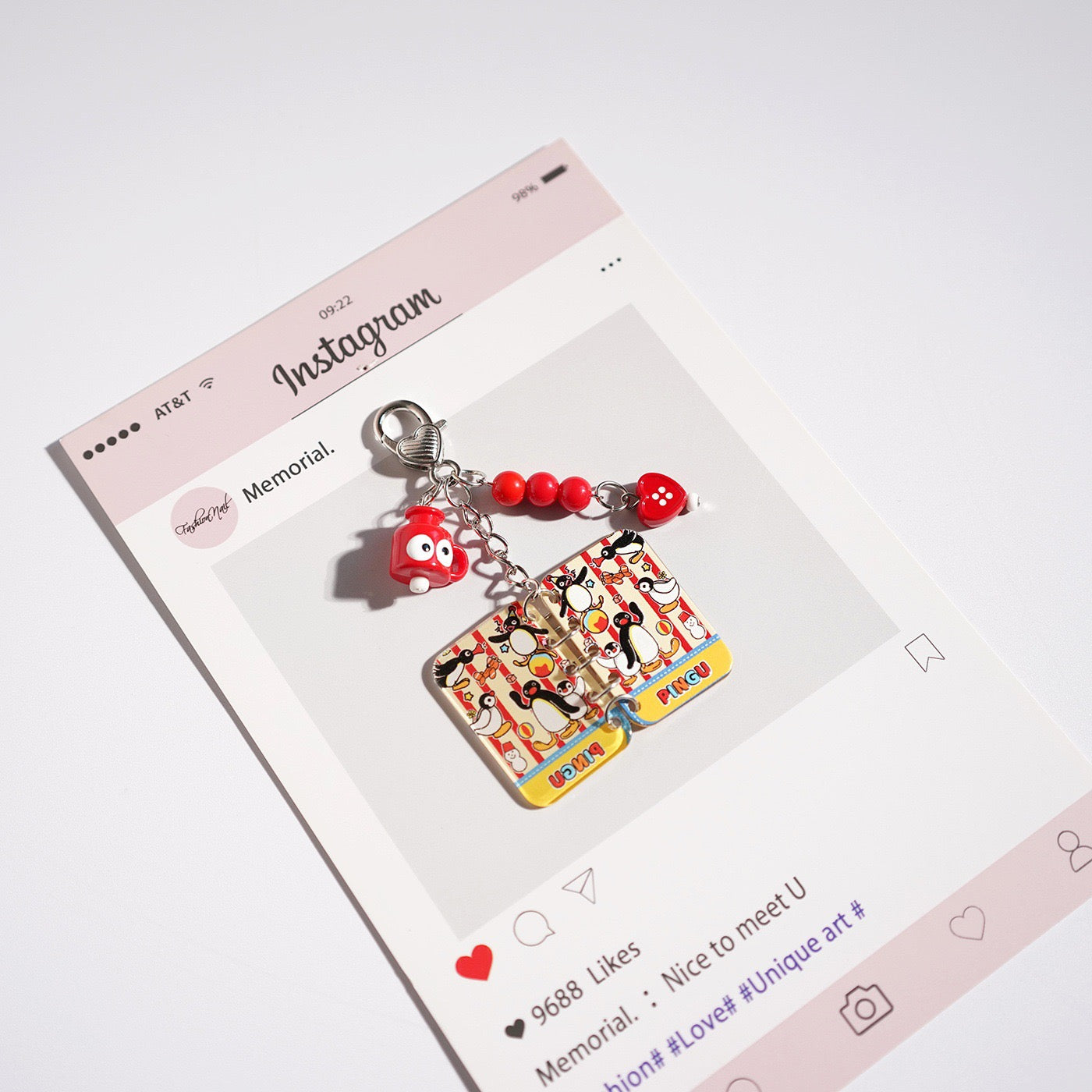 Cute Book-Shaped Keychain