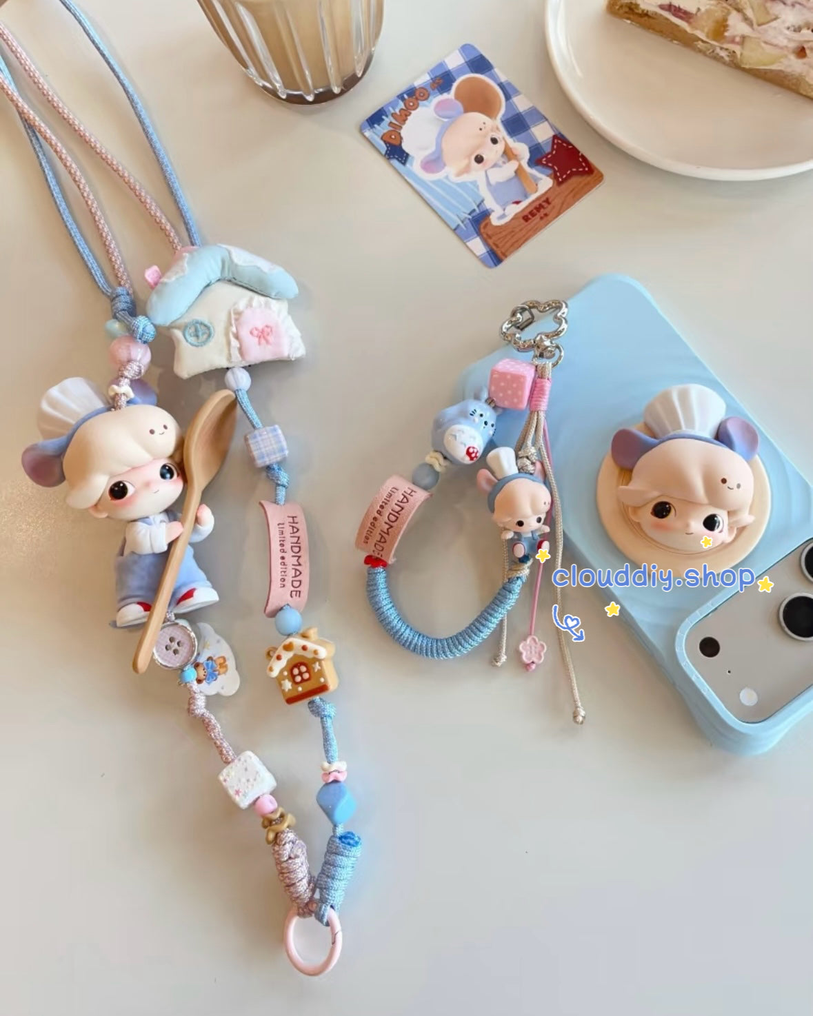 Long‑Style Phone Bag Charm