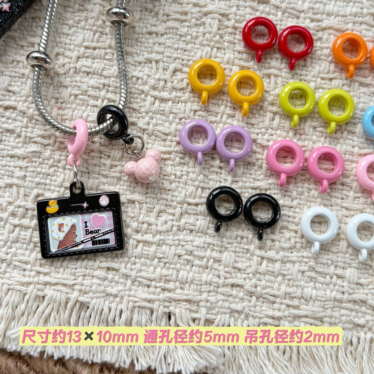 Alloy 3‑Way Spacer Beads