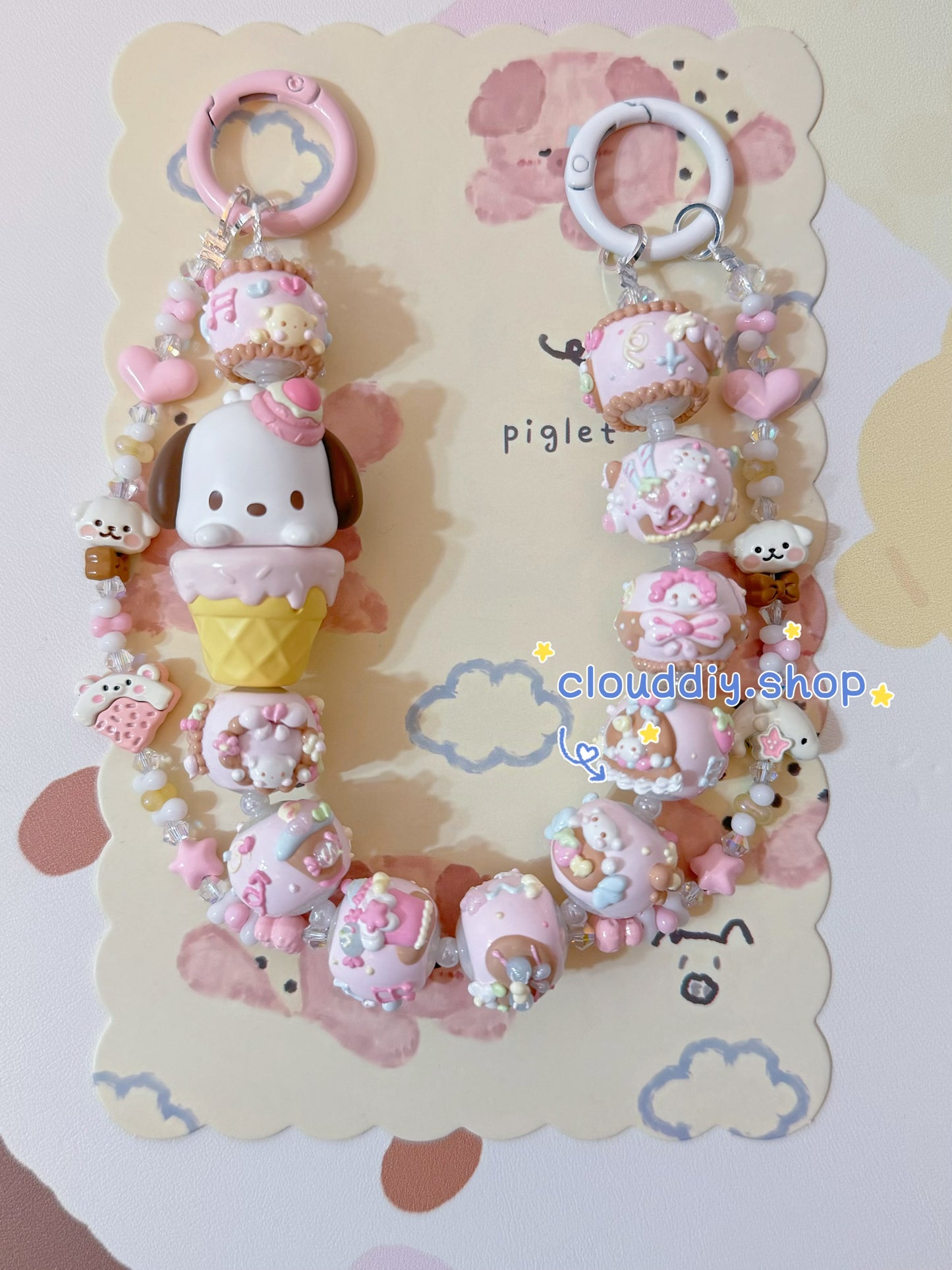 Pochacco Handmade Keychain