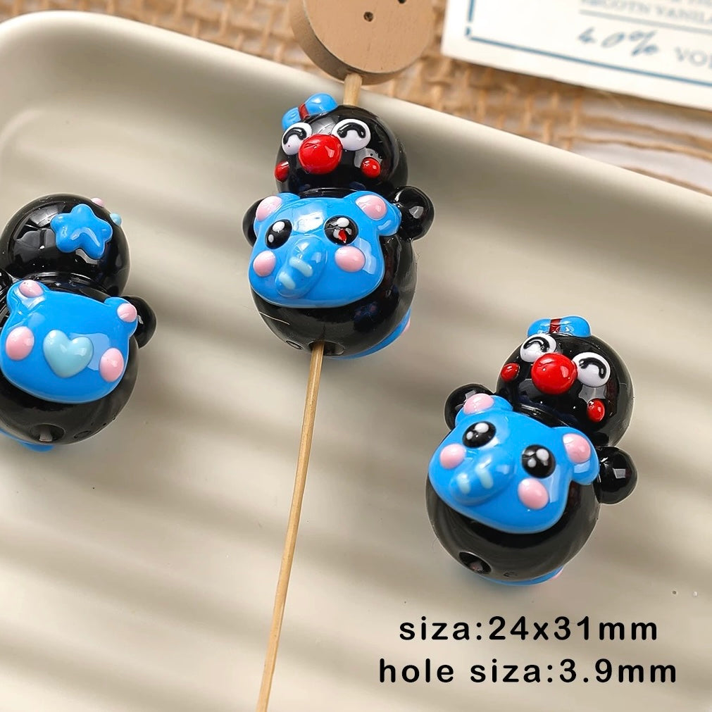 Cute Hand-Painted Beads