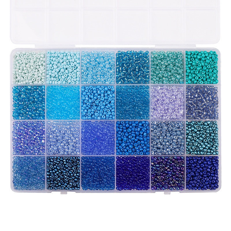 24-Grid 3mm Seed Beads Set