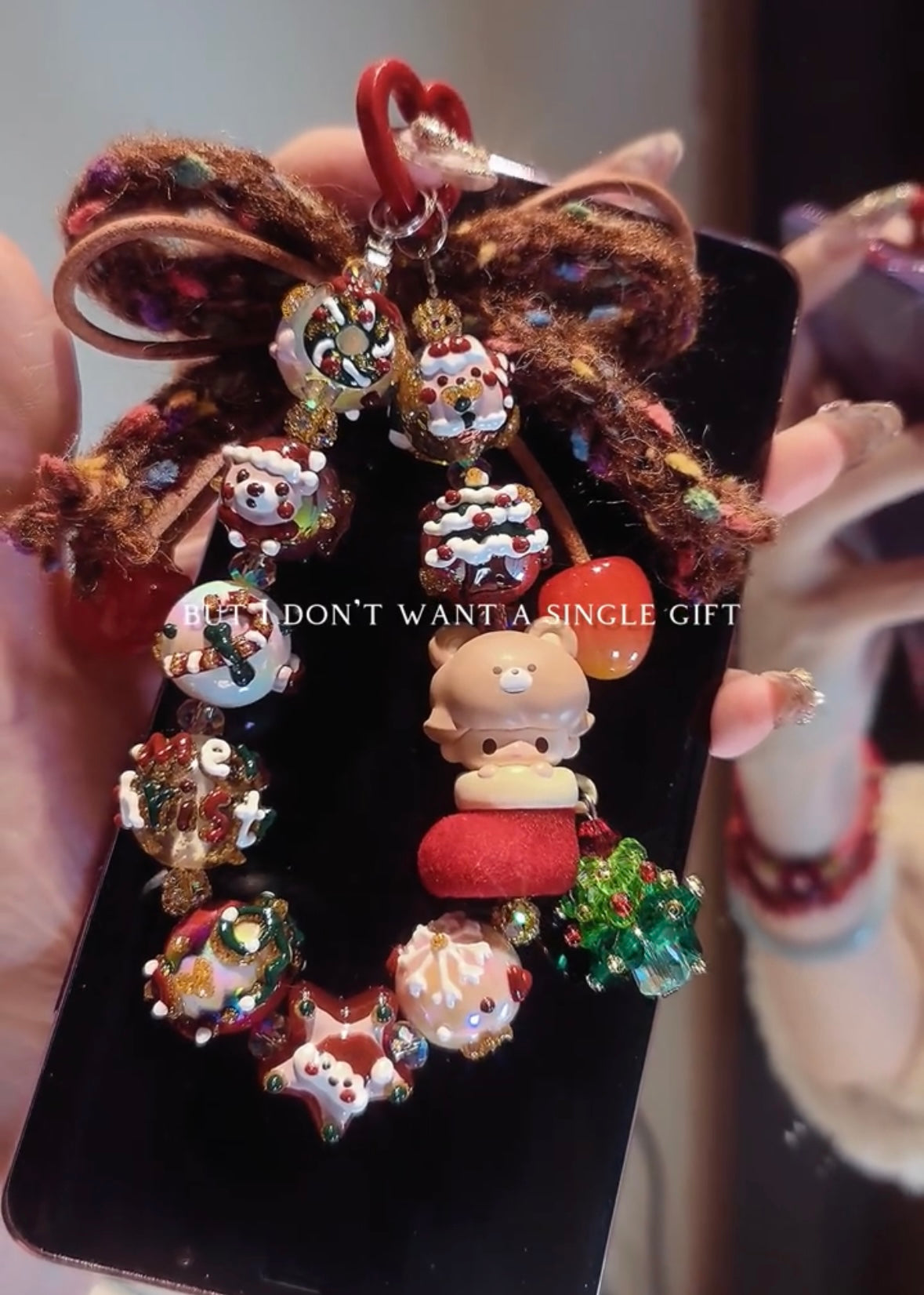 Dimoo Christmas Mobile Phone Bag Pendant