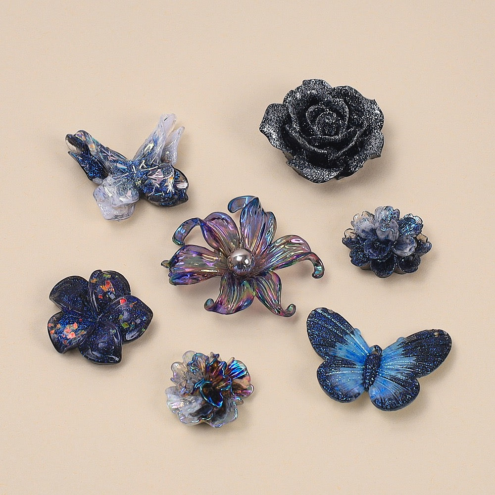 Flowers Butterflies Charm