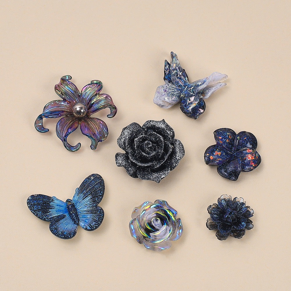 Flowers Butterflies Charm