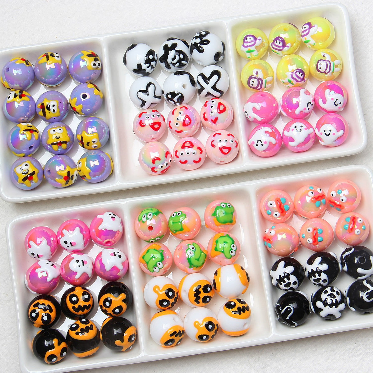 Halloween Hand-painted Beads