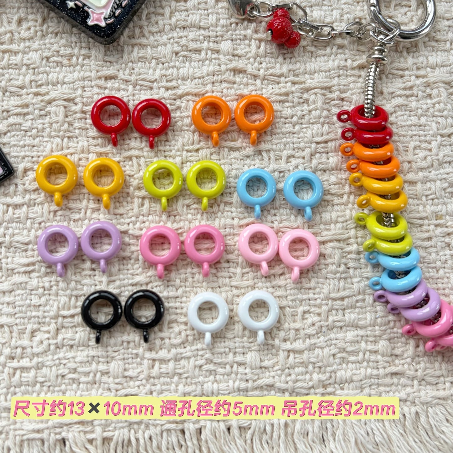 Alloy 3‑Way Spacer Beads