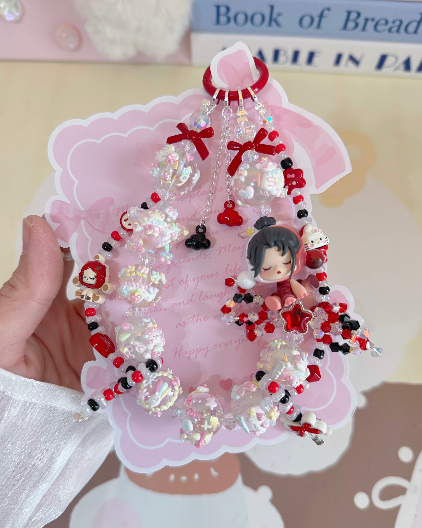 Cute Girl Handmade Keychain