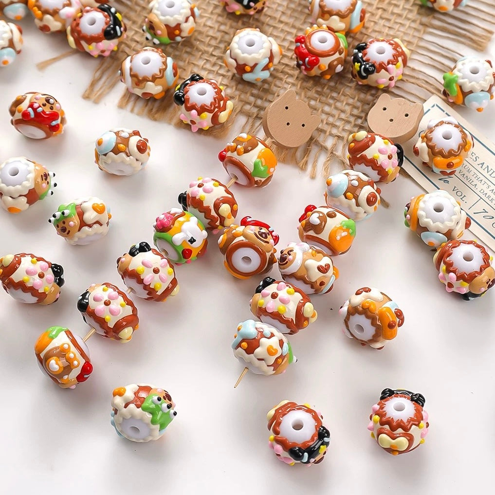 Kapibala Hand-Painted Beads