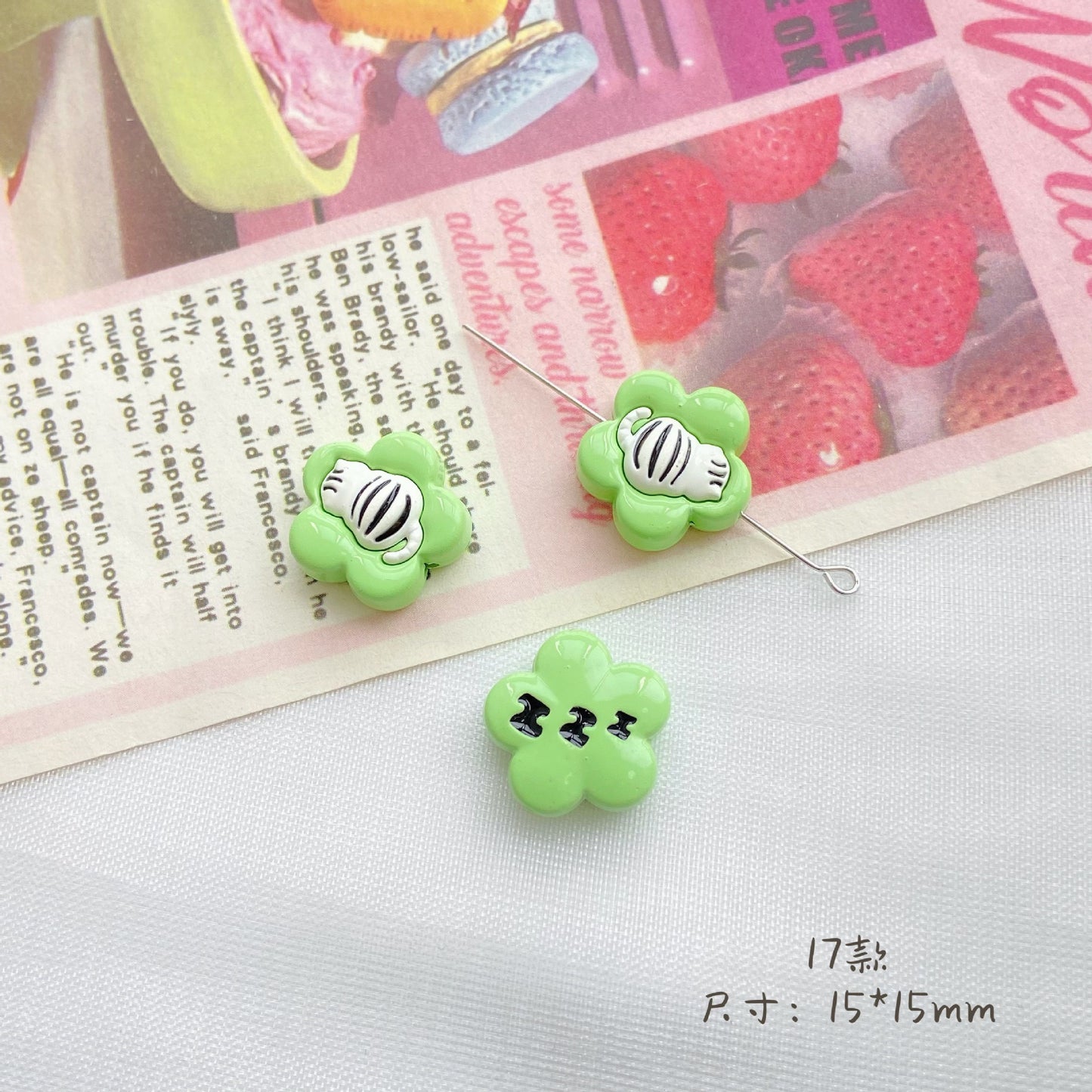 Green Series Alloy Beads
