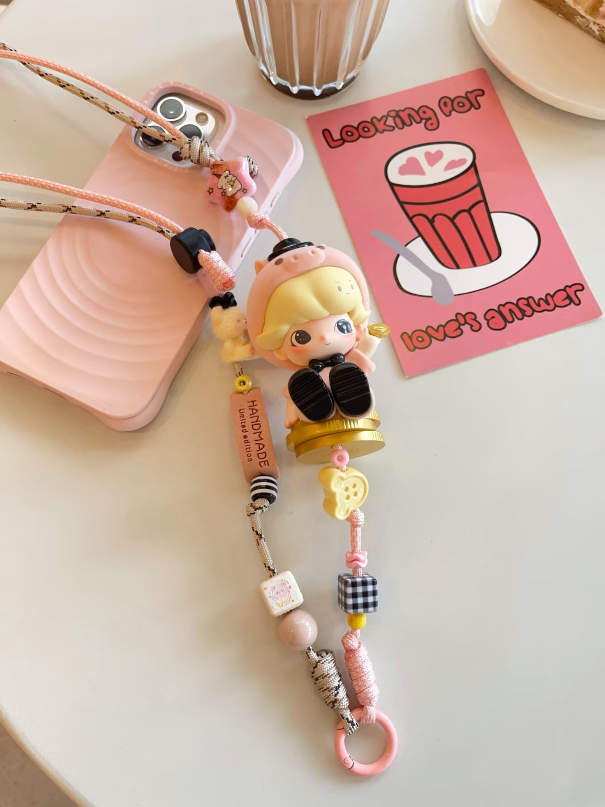Long‑Style Phone Bag Charm