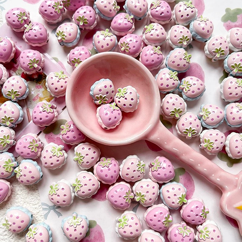 Strawberry Alloy Beads