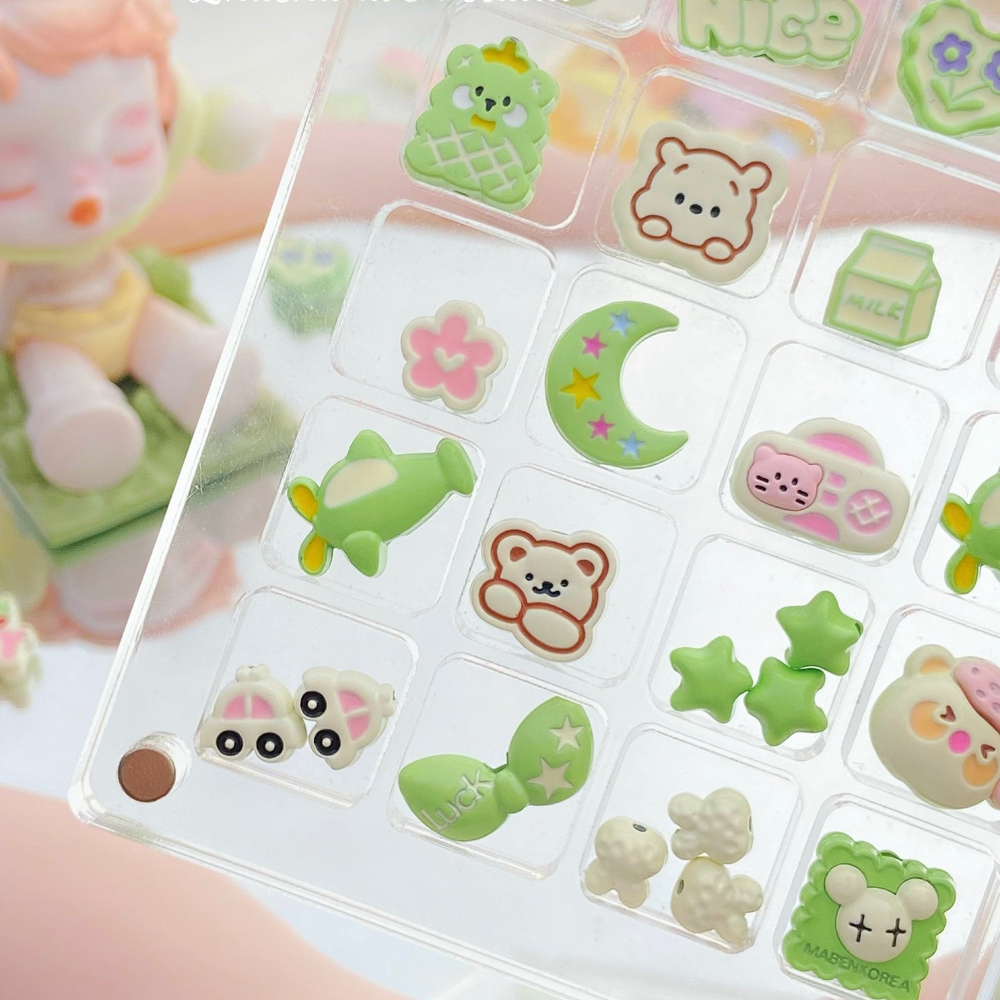 Green Series Alloy Beads