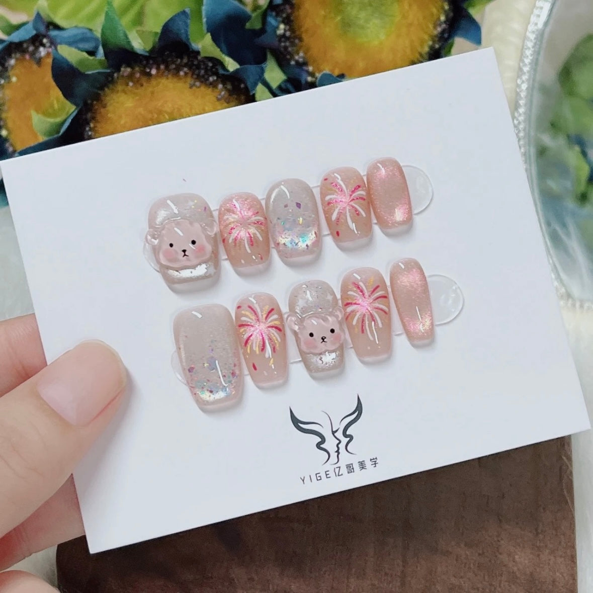 Cartoon Handmade Nail Art