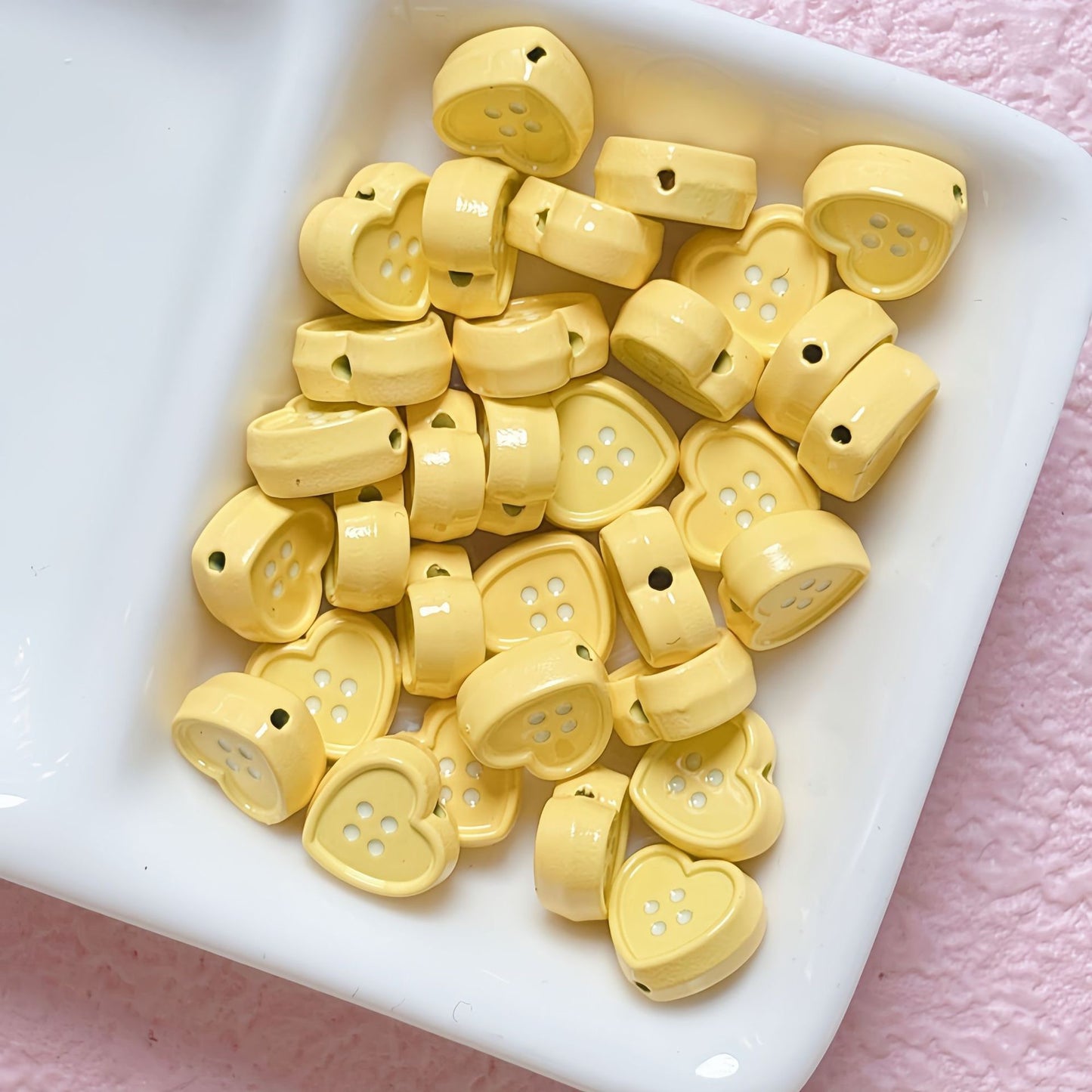 Love Heart Alloy Beads