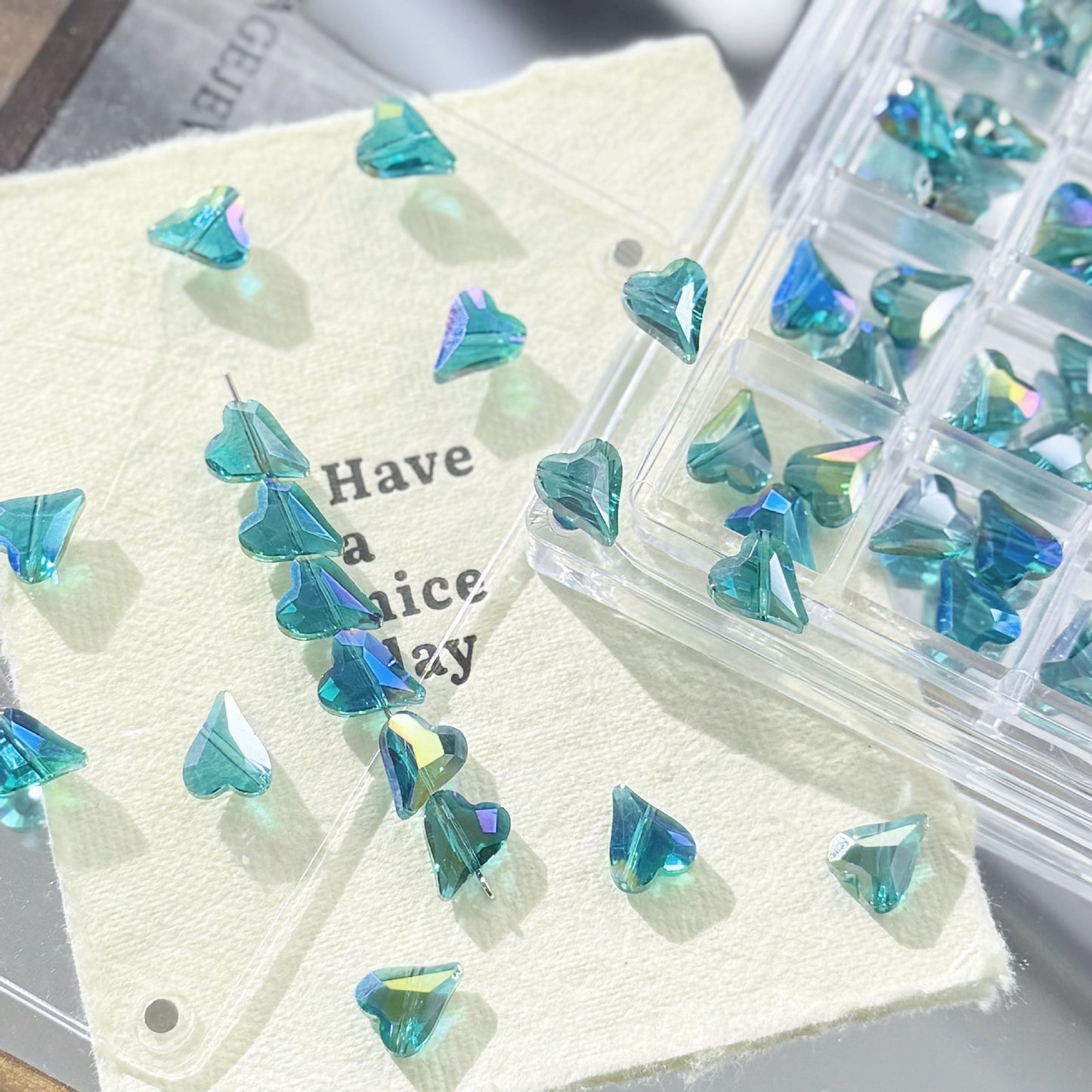 Heart Shiny Beads