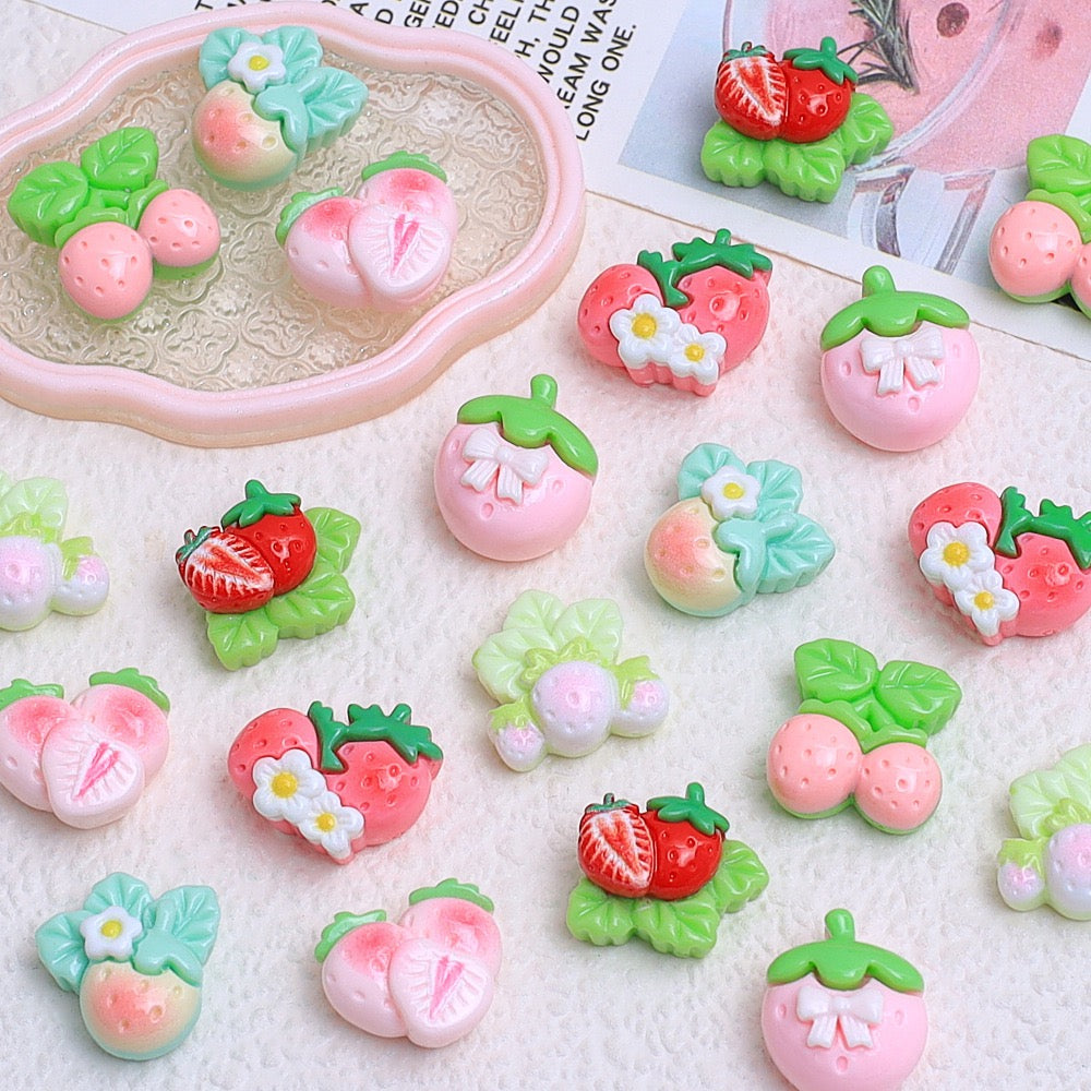 Mini Strawberries Charms