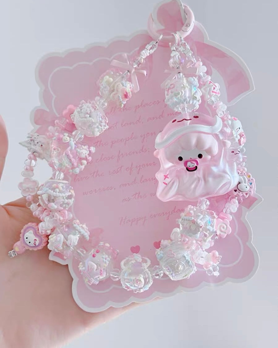 Cute Girl Handmade Keychain