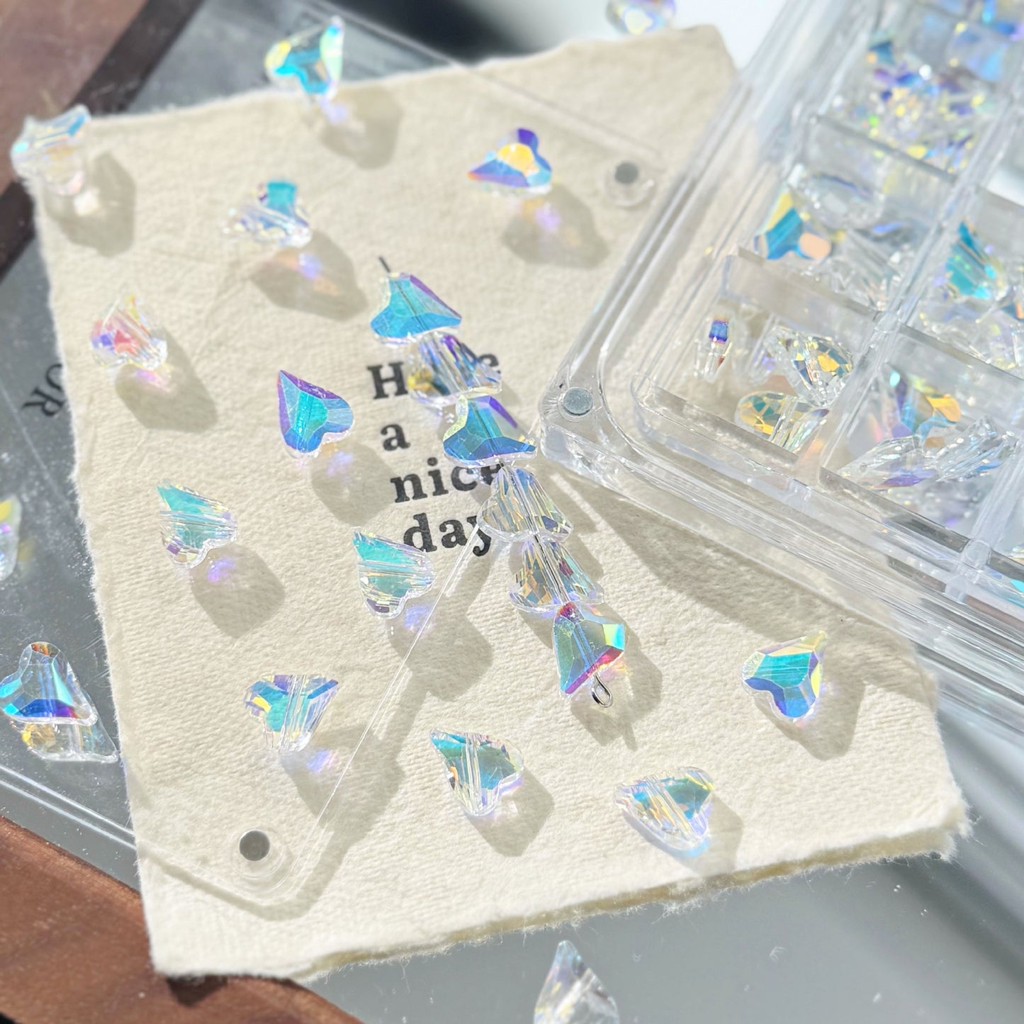 Heart Shiny Beads