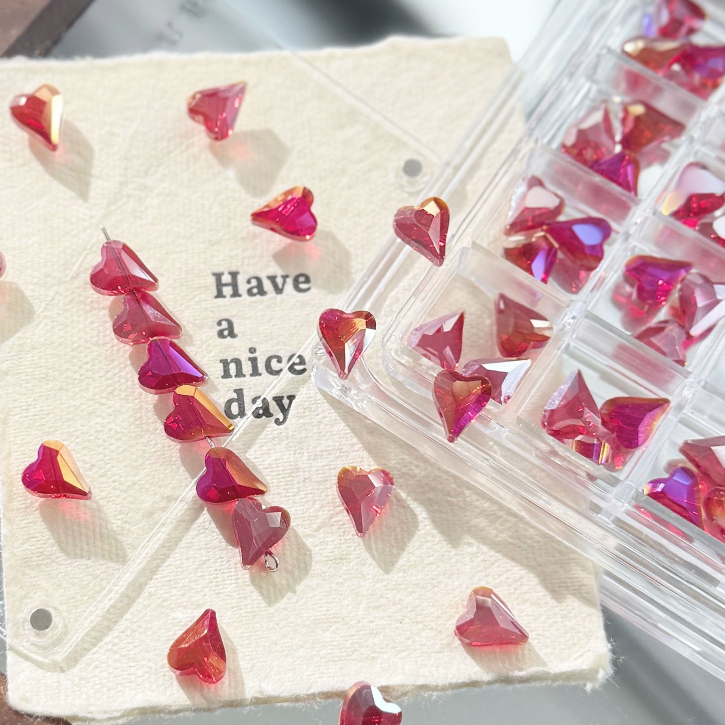 Heart Shiny Beads