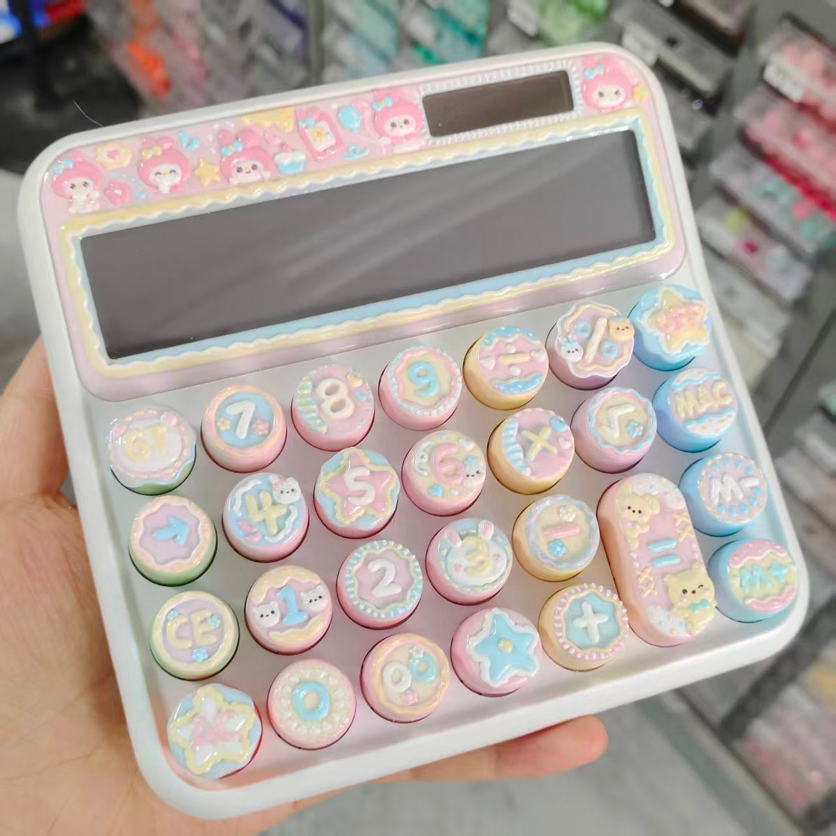 Hand‑Painted Solar Calculator