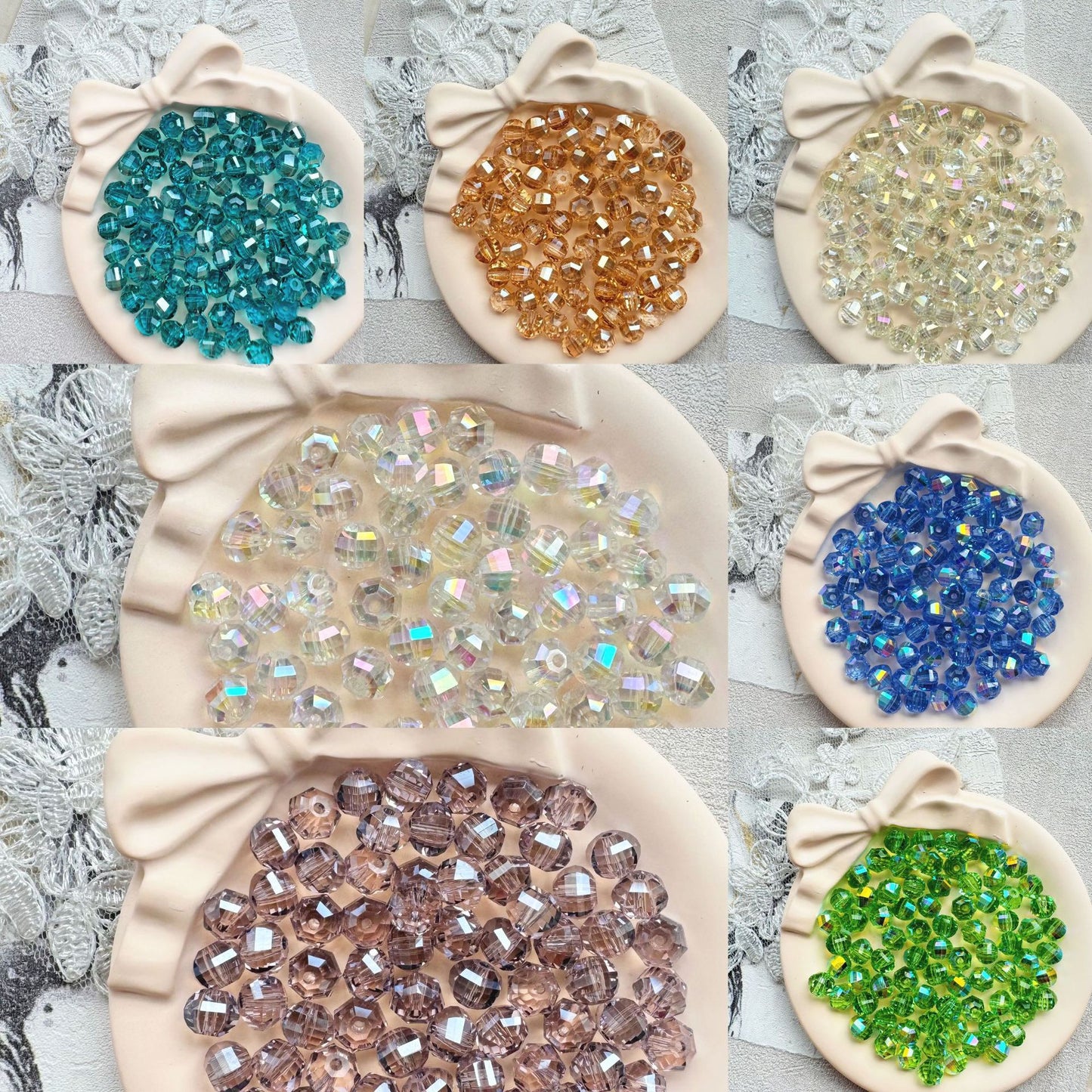 8mm Crystal Glass Beads