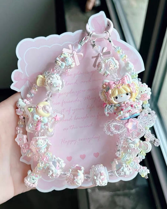 Cute Girl Handmade Keychain