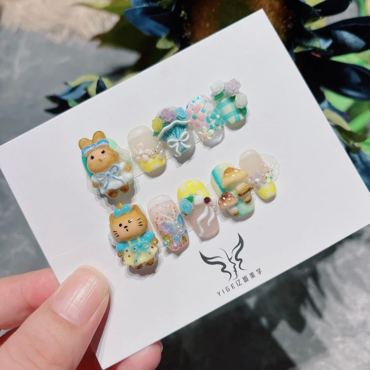 Handmade Rabbit Nails