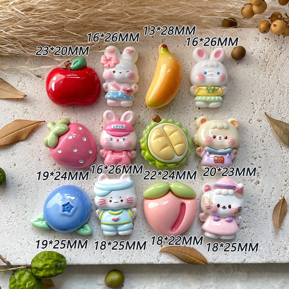 Cute Fruit Animal Charm