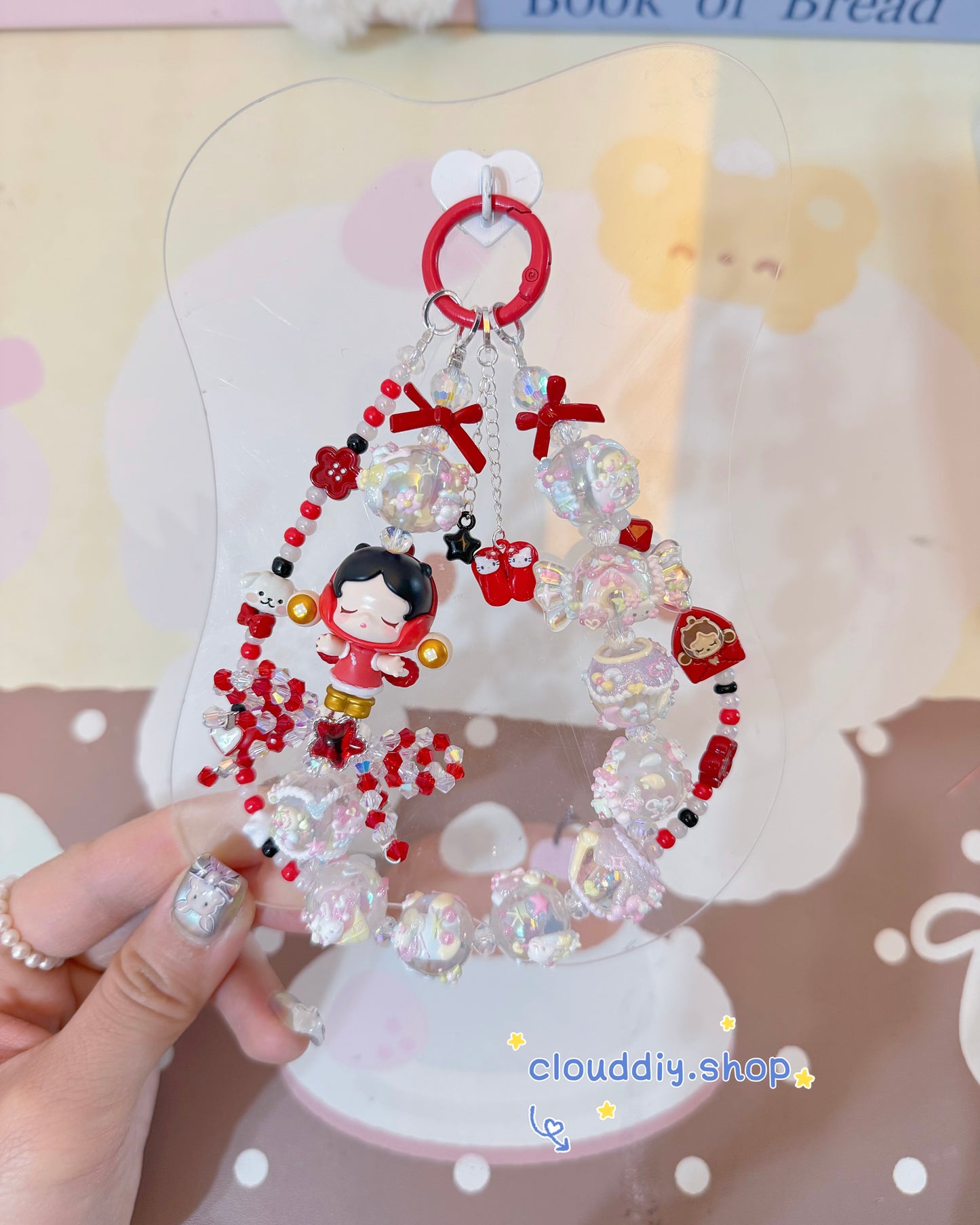 Cute Girl Handmade Keychain