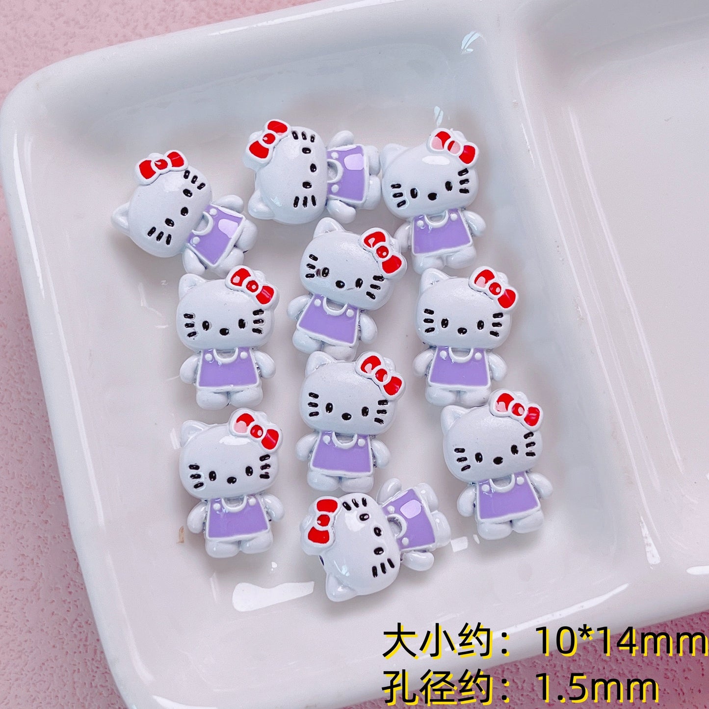 Skateboard Hello Kitty Alloy Beads