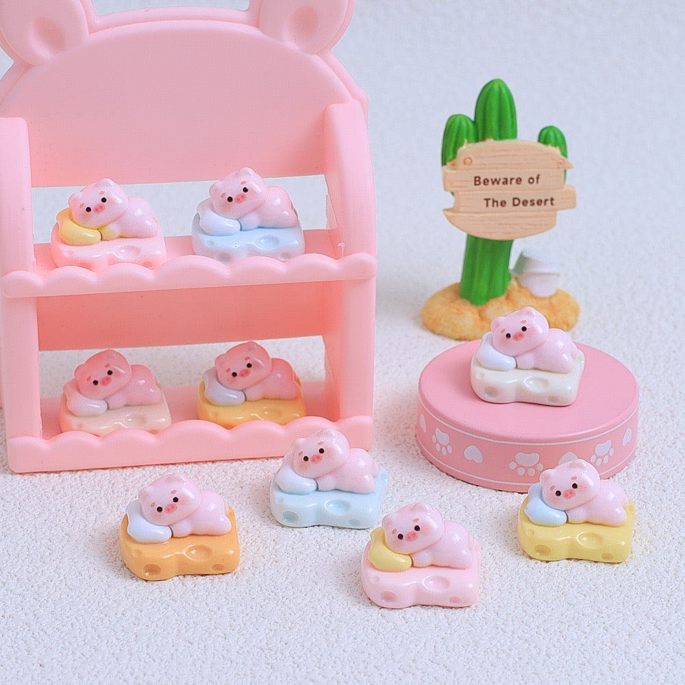 Creative stereo cartoon luminous Miffy rabbit handmade DIY accessories ...