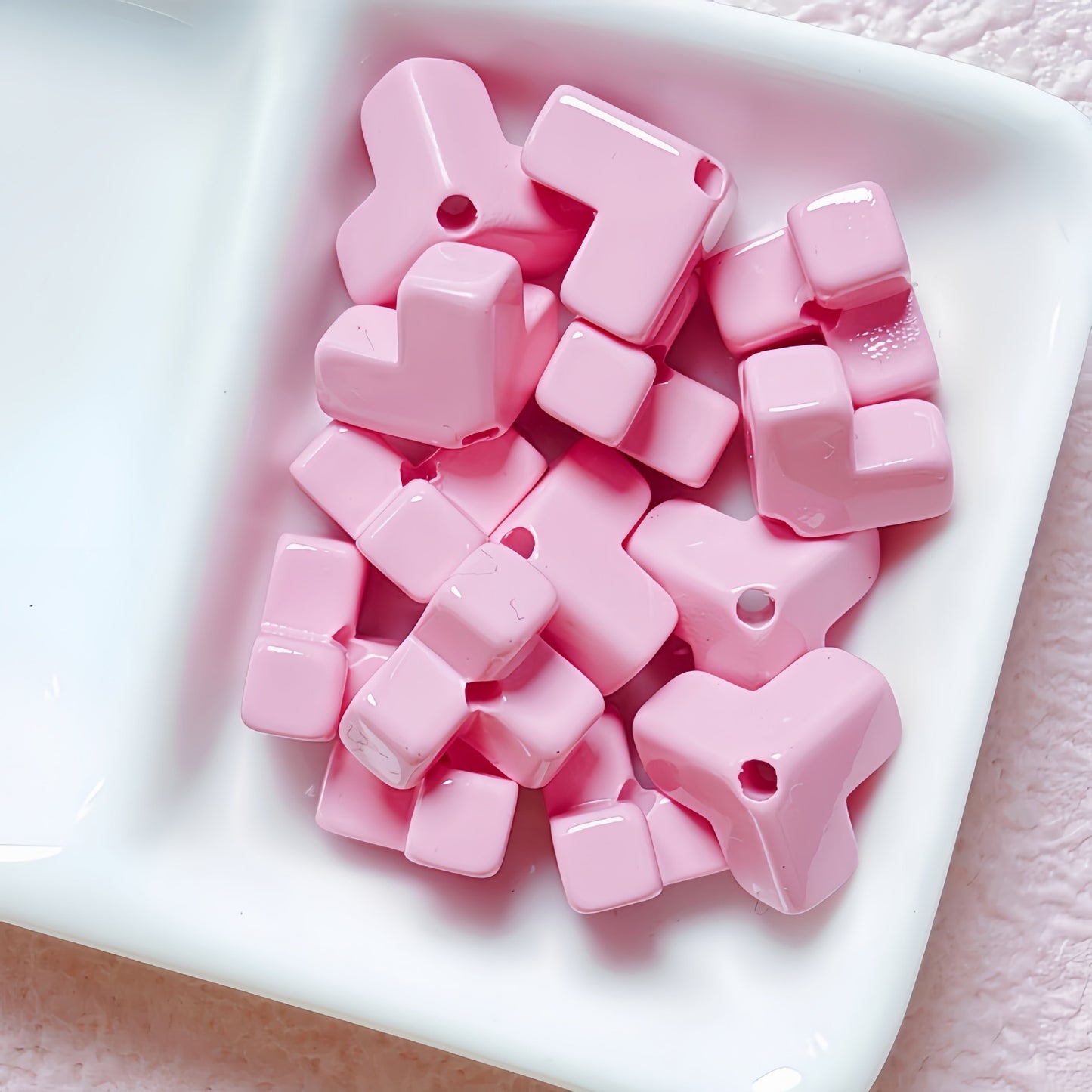 Square Block Stringing Beads