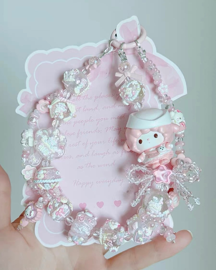 Cute Girl Handmade Keychain