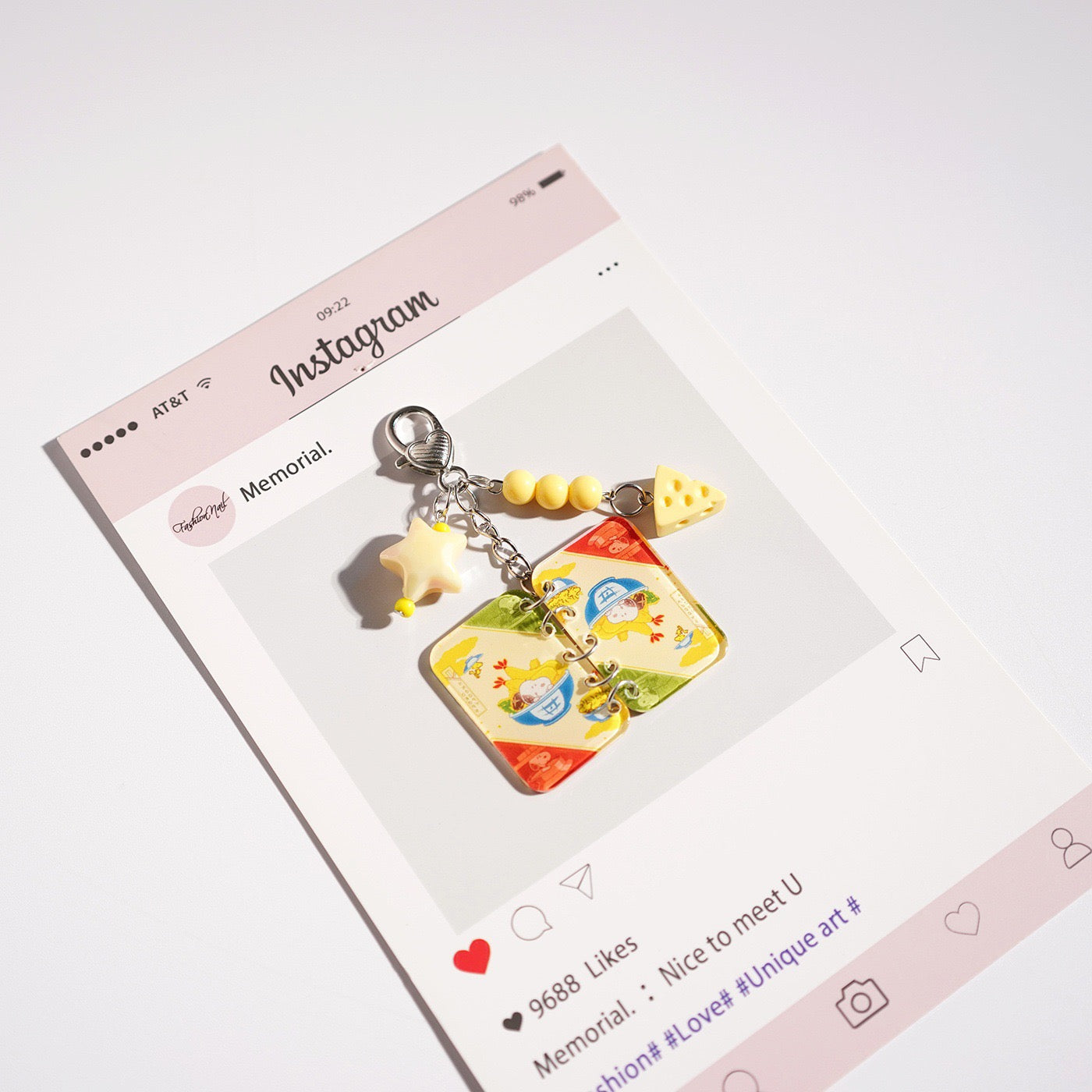 Cute Book-Shaped Keychain