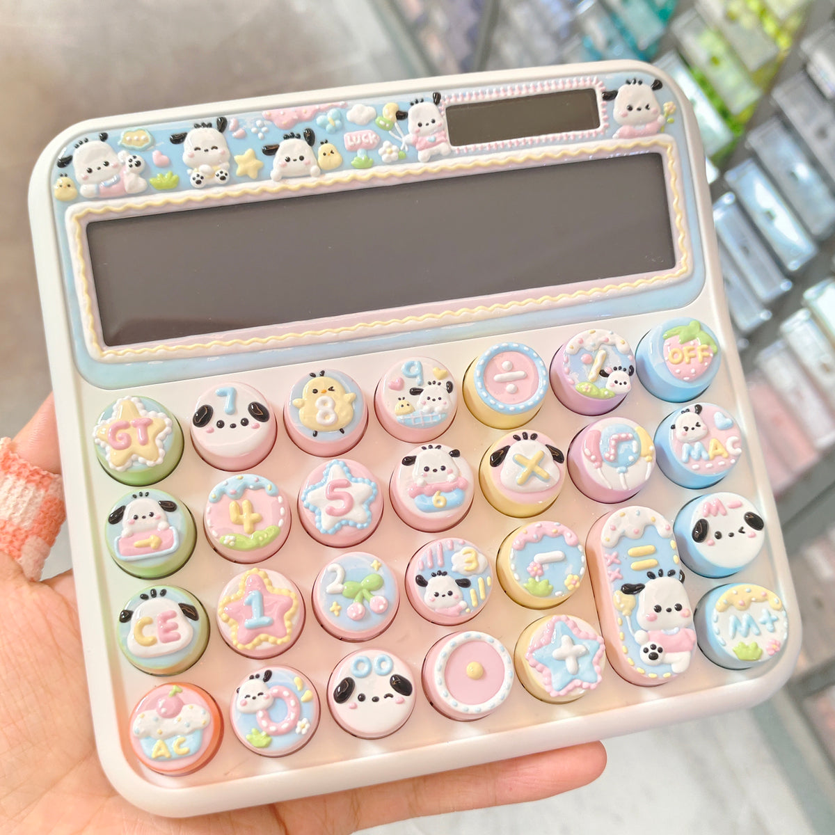 Hand‑Painted Solar Calculator