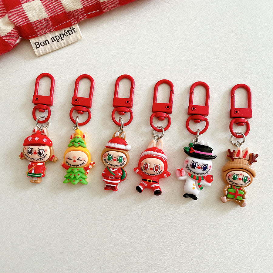 Christmas Labubu Key Chain Pendant