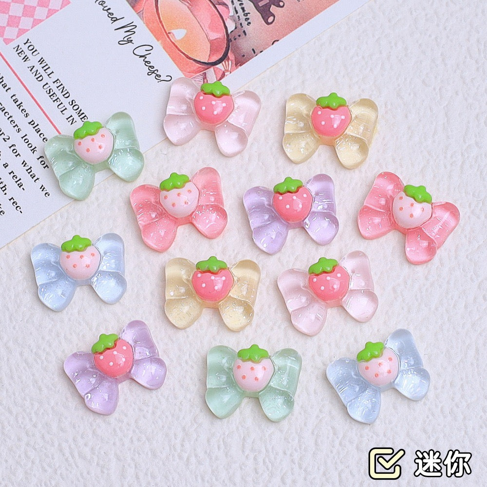 Strawberry Bow Charm