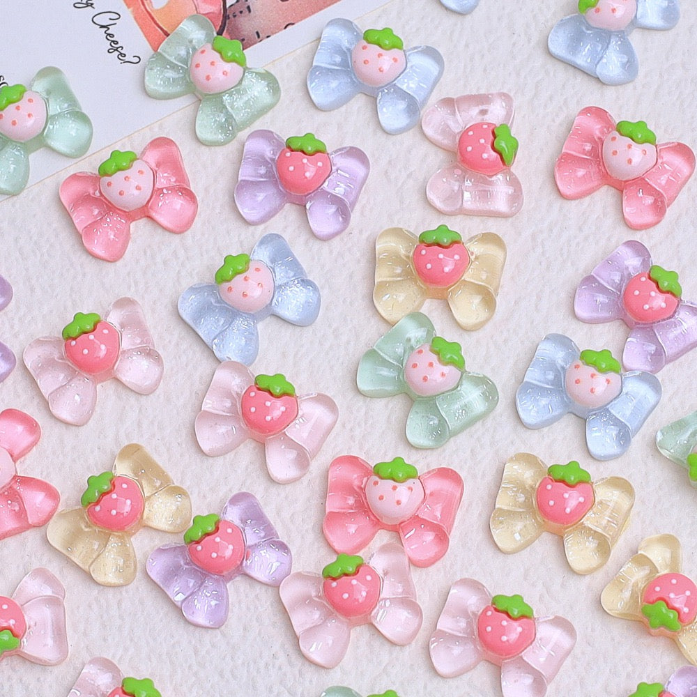 Strawberry Bow Charm