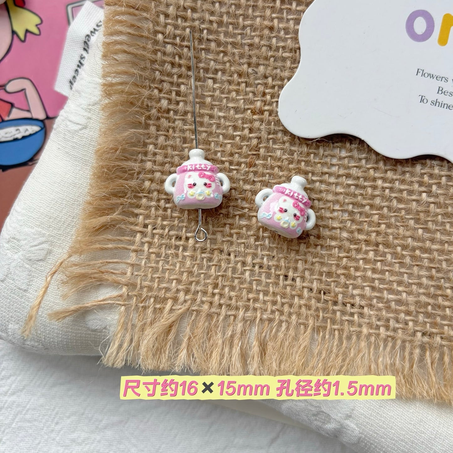 Cute Girl Alloy Beads