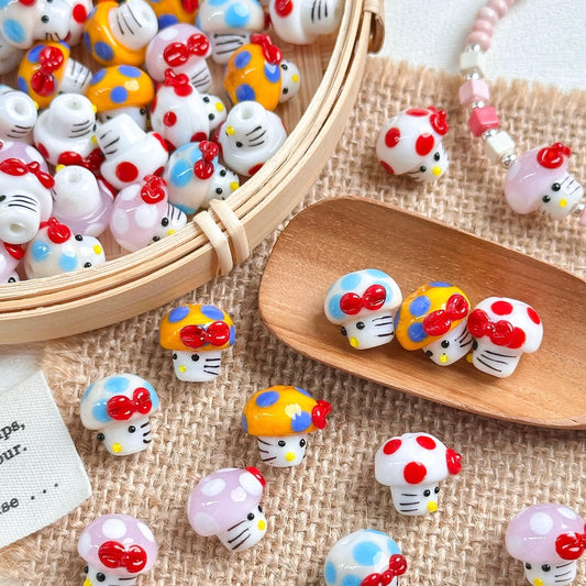 Hello Kitty Glass Beads
