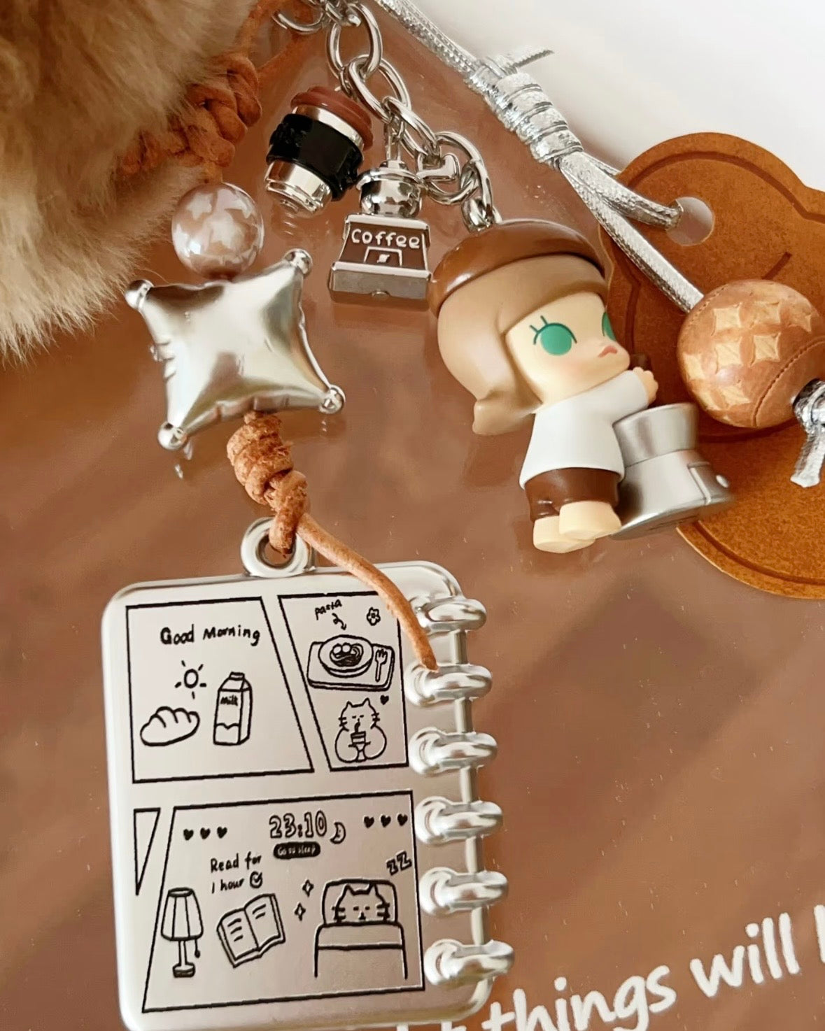 Cute Girl Handmade Keychain