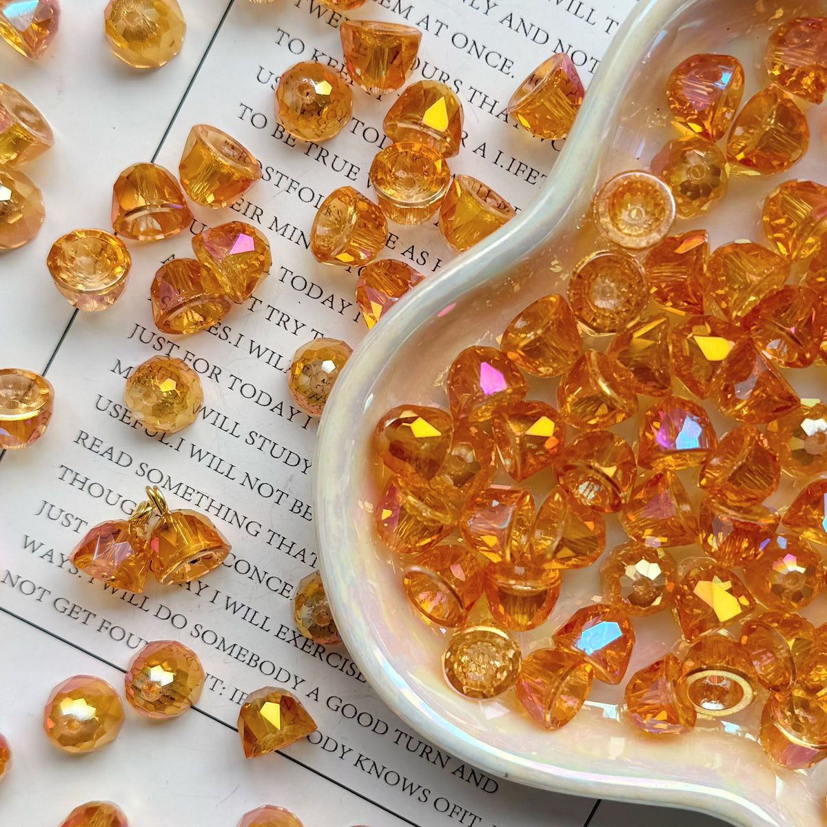 Crystal Beads with Small Bells