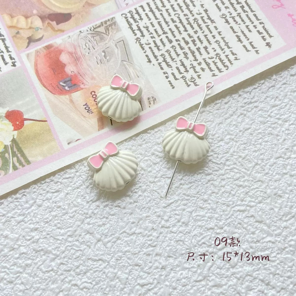 Pink-Toned  Alloy Beads